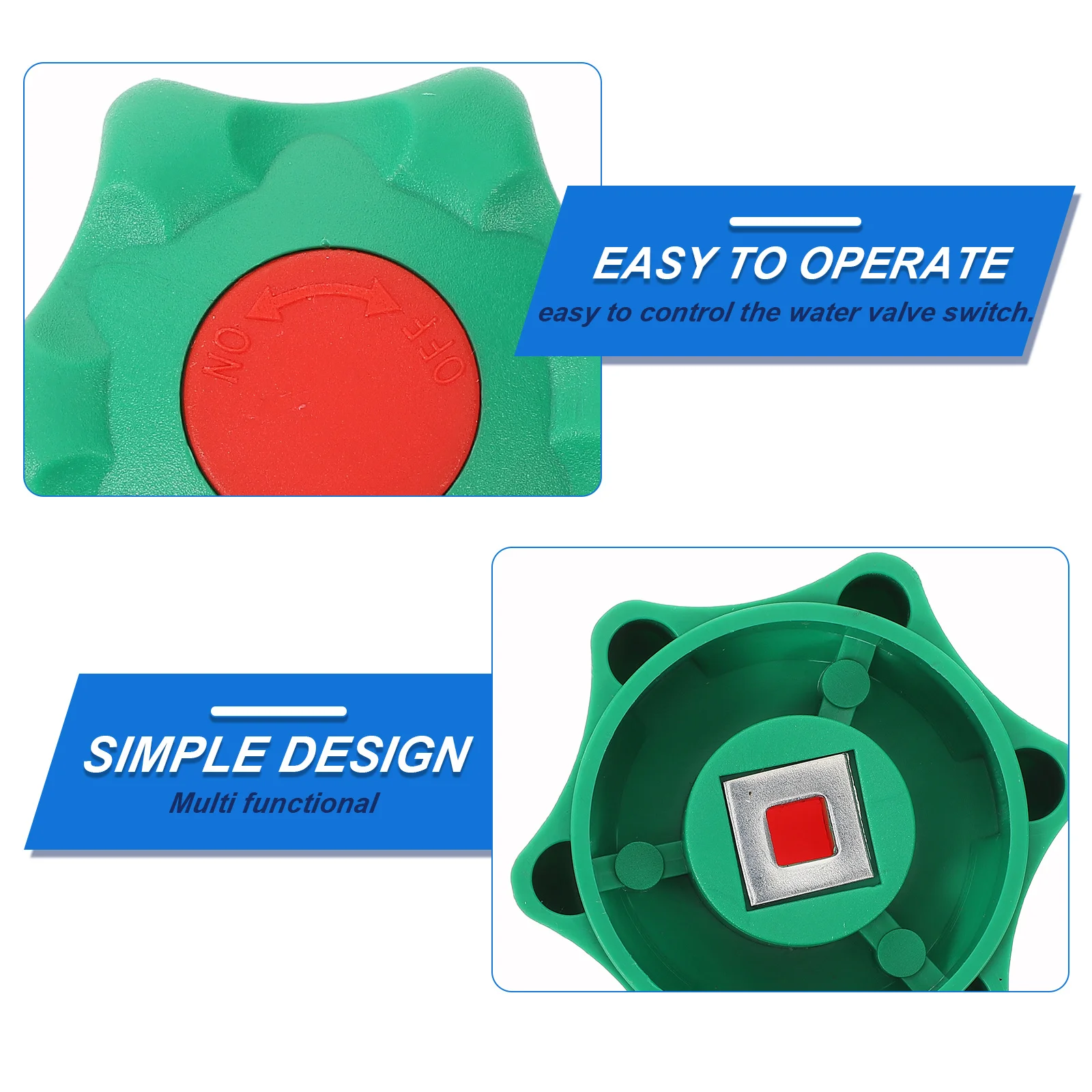 

Rotating Valve Handwheel Replacement - Universal Fit for Faucet Valve Handle and Hose Bib Handle - Sturdy ABS Material Design