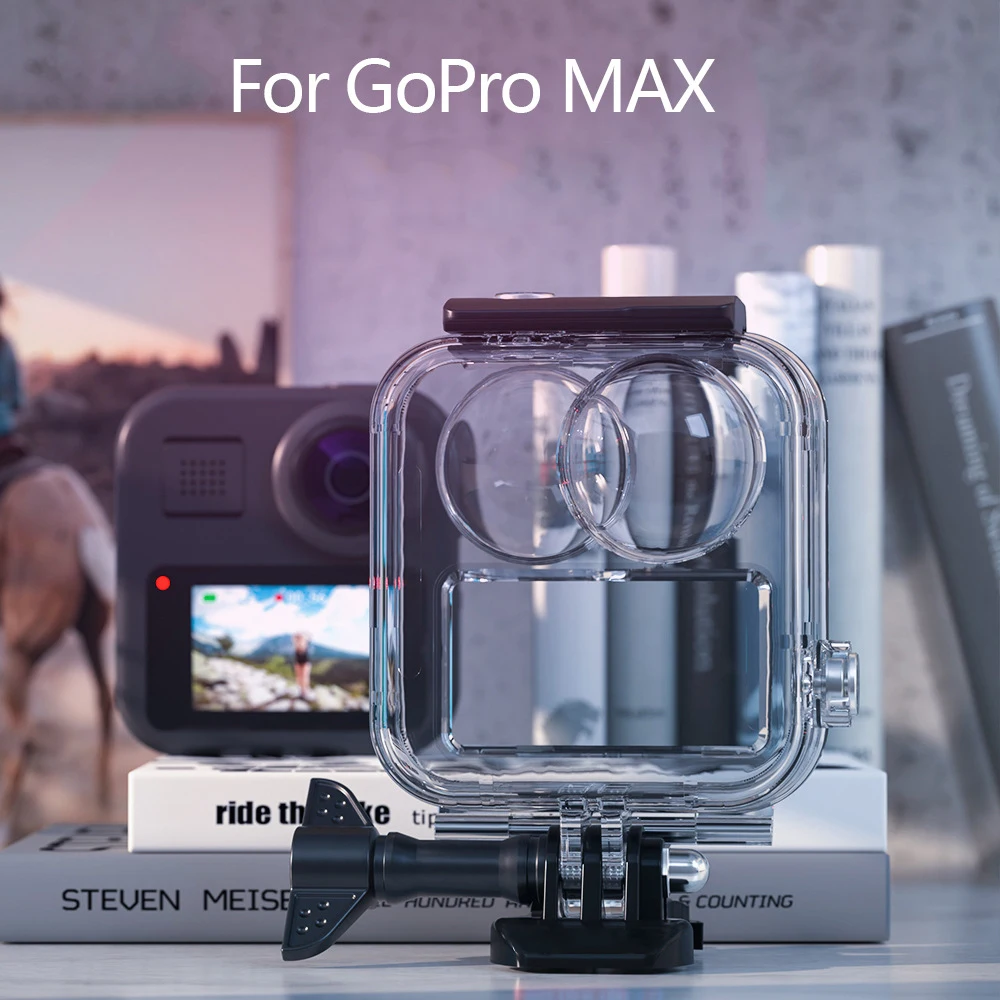 

Go Pro Max Camera Accessories Touchscreen Waterproof Housing Case for GoPro Max 360 Diving Protection Underwater Dive Cover