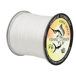 Braid Fishing Line 500M 4 Strands Multifilament Fishing Wire 10LB-80LB White Carp Fishing Line Trout Line