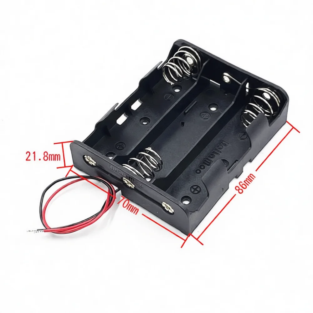 Compact 21700 Battery Holder Case With Leads Plastic Storage Box Modular DIY Accessory Serial Parallel Wiring