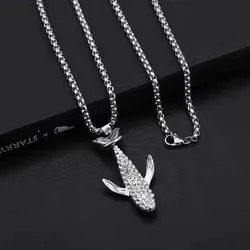 Fashion Personality Ocean Whale Three-dimensional Long Sweater Chain Simple and Cute Animal Star Necklace Gift