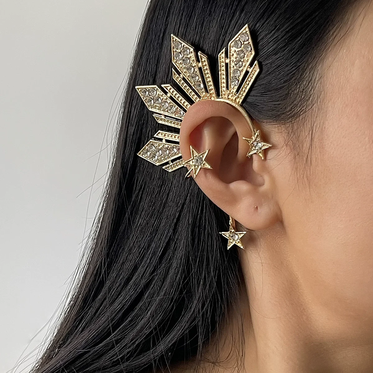 Stars Leaf Ear Clip… - image