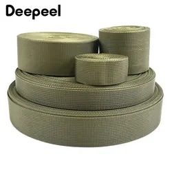 5Meters ArmyGreen Nylon Webbing Tape 20-50mm Ribbon Band Bag Backpack Strap Safety Belt Decorative Material Sewing Accessories