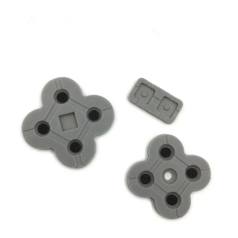 DS Lite 용 500set NDSL DSL 실리콘 버튼 용 전도성 고무 버튼 패드 세트 교체 부품