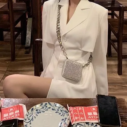 

2025 Spring and Autumn New Black Waist Suit Jacket Women's Thin Casual Suit Top