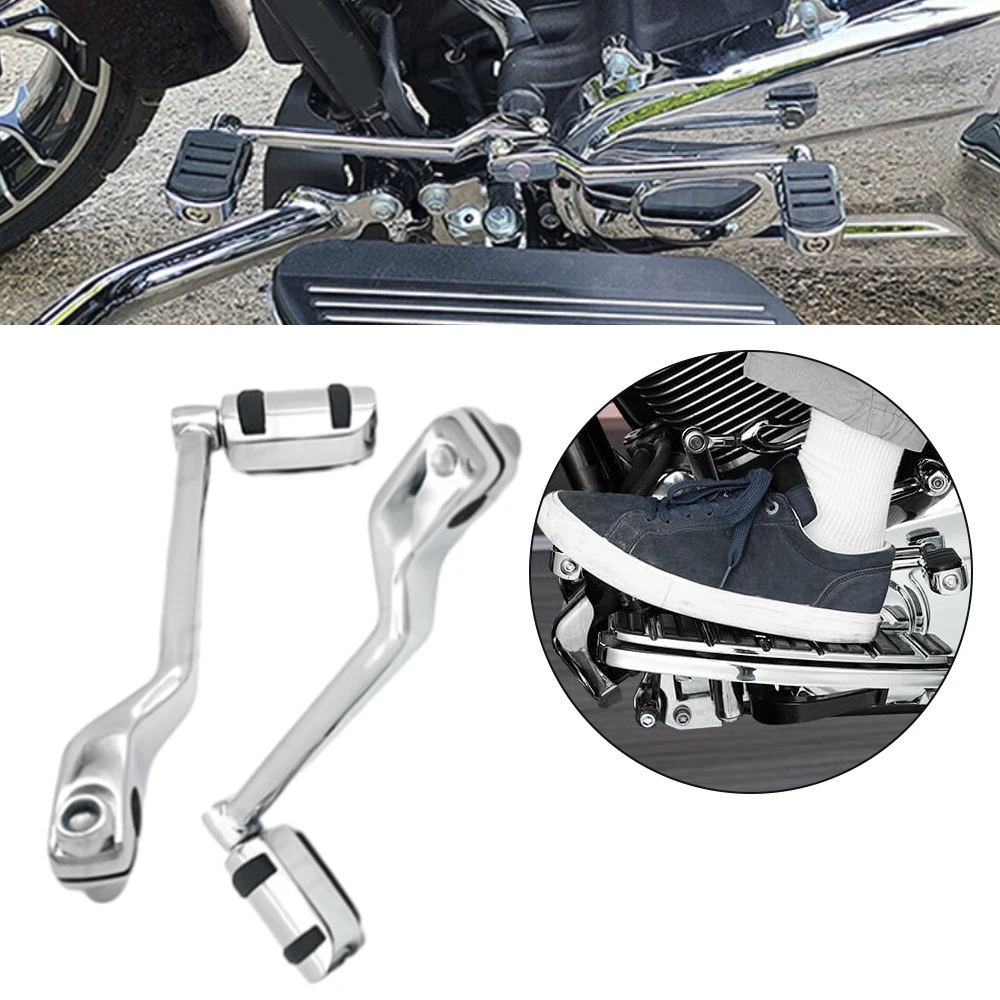 

Для Harley FL Softails 1986-2017 2 шт. педали рычага переключения передач из алюминиевого сплава, каблук, носок, колышки рычага переключения передач, аксессуары