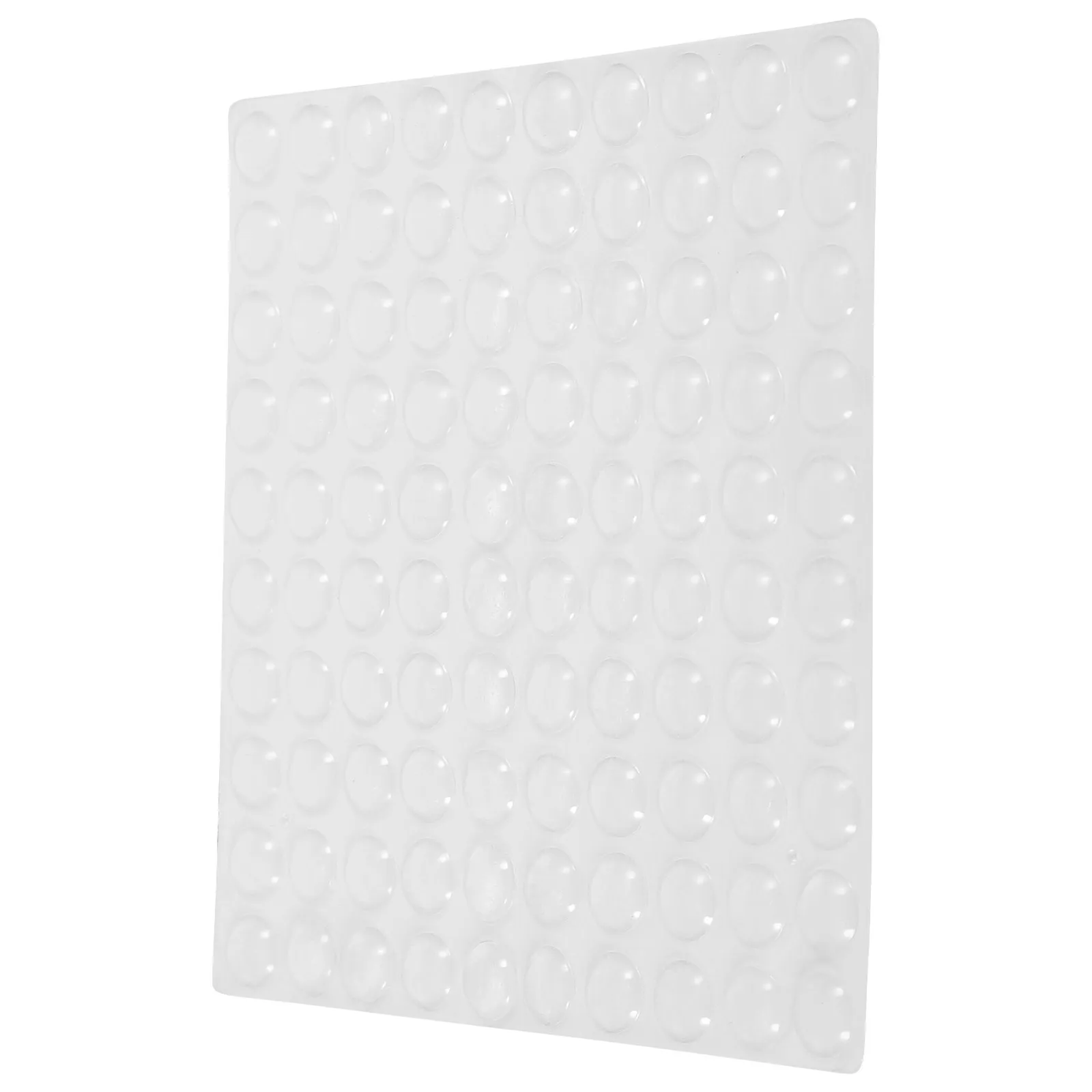 100pcs Clear Self-Adhesive Cabinet Door Bumpers – Shock Absorbing, Sound Dampening Wall Protectors for Furniture & Drawers