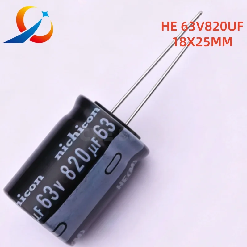 

HE 63V820UF Volume 18X25MM Nichicon Electrolytic Capacitor UHE1J821MHD6 820UF 63V NEW