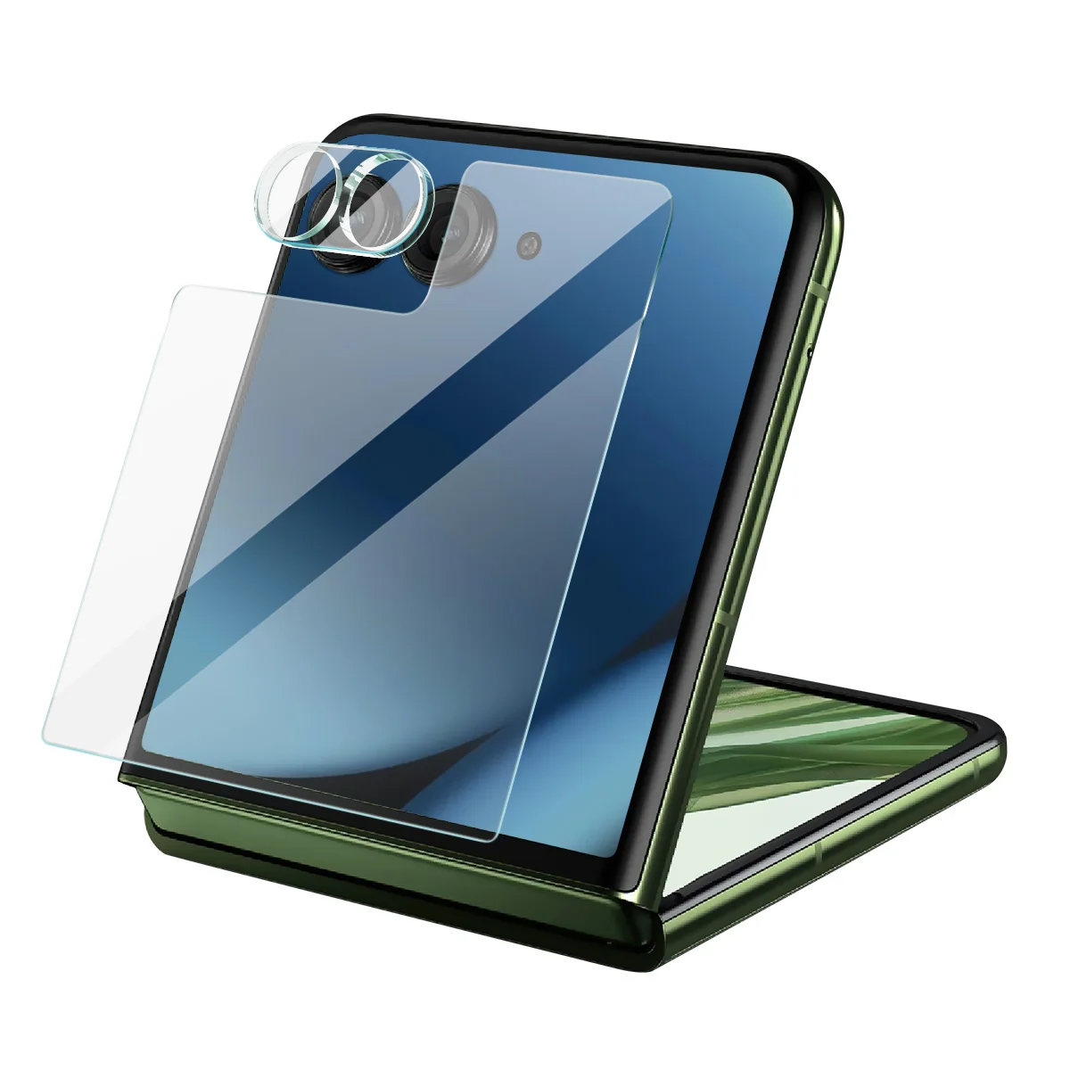 لعدسة Moto Razr 60 Ultra Glass IMAK + واقي شاشة زجاجي خلفي