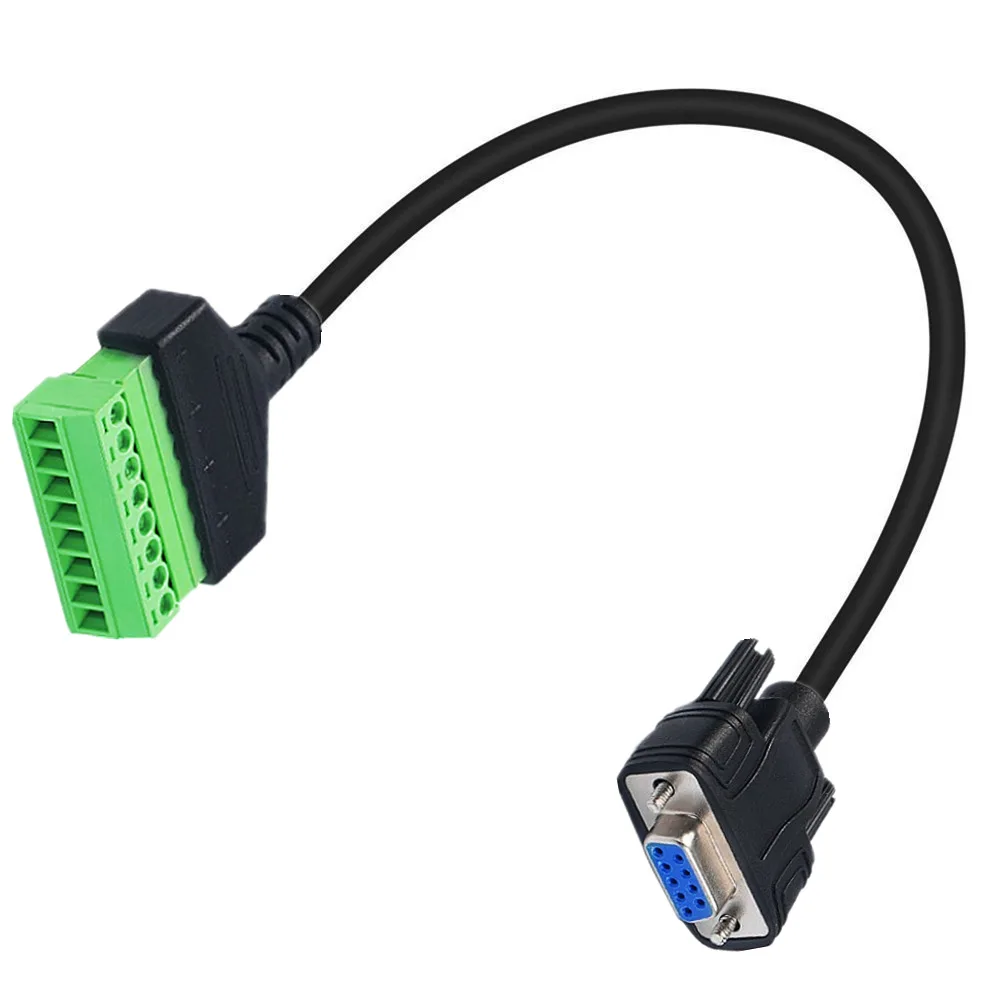 DB9P 232 à 8P, Terminal sans soudure, sortie de carte graphique, extension de signal analogique, câble de connexion d'interface 15CM