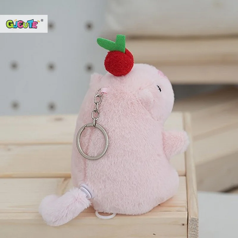 1Pcs Cute Capybara Plush Keychain Toy Realistic Capibara Stuffed Animals Toy Capybara Backpack Pendant Kids Birthday Gift