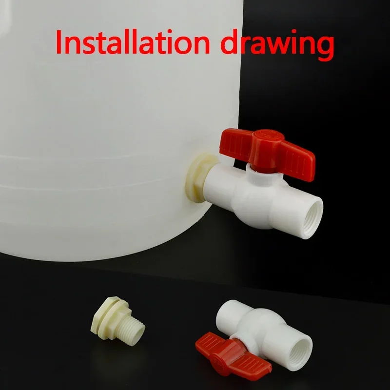 Fish Tank Bulkhead Pipe Joints ABS 1/2\