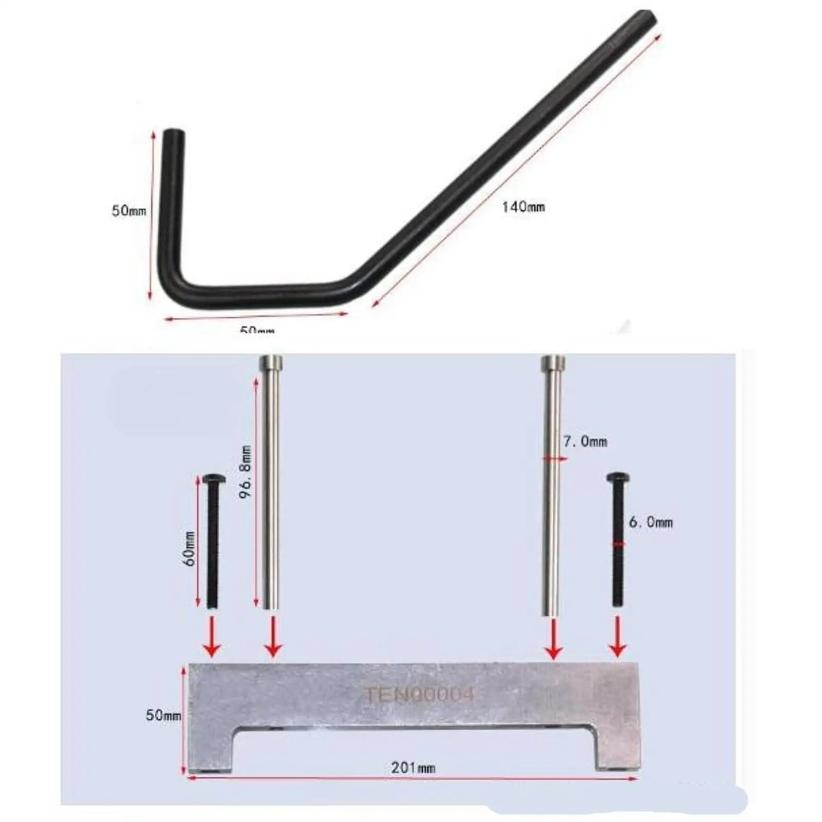 Engine Timing Wrench And Manual Tool TEN00004 XC1673 Kit For Car Engine Maintenance Timing Kit Wear Resistant