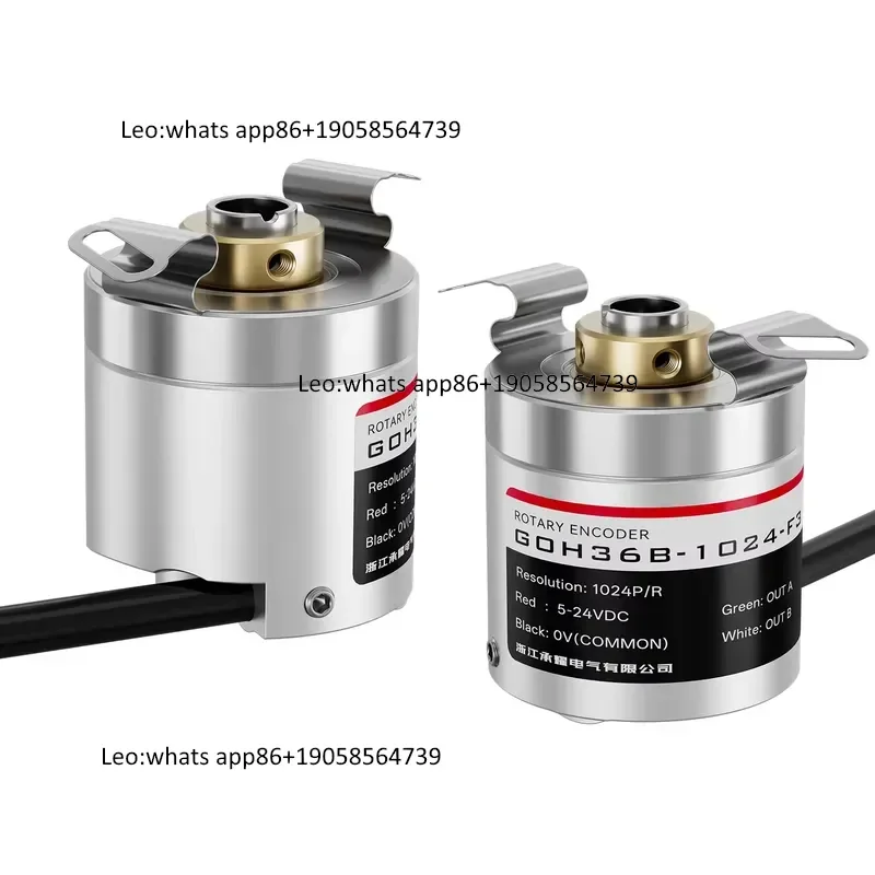 Diameter 58mm Main Shaft Motor Incremental Rotary Encoder RHI58N 10/12/15 Solder Lug-style DC 5-24V