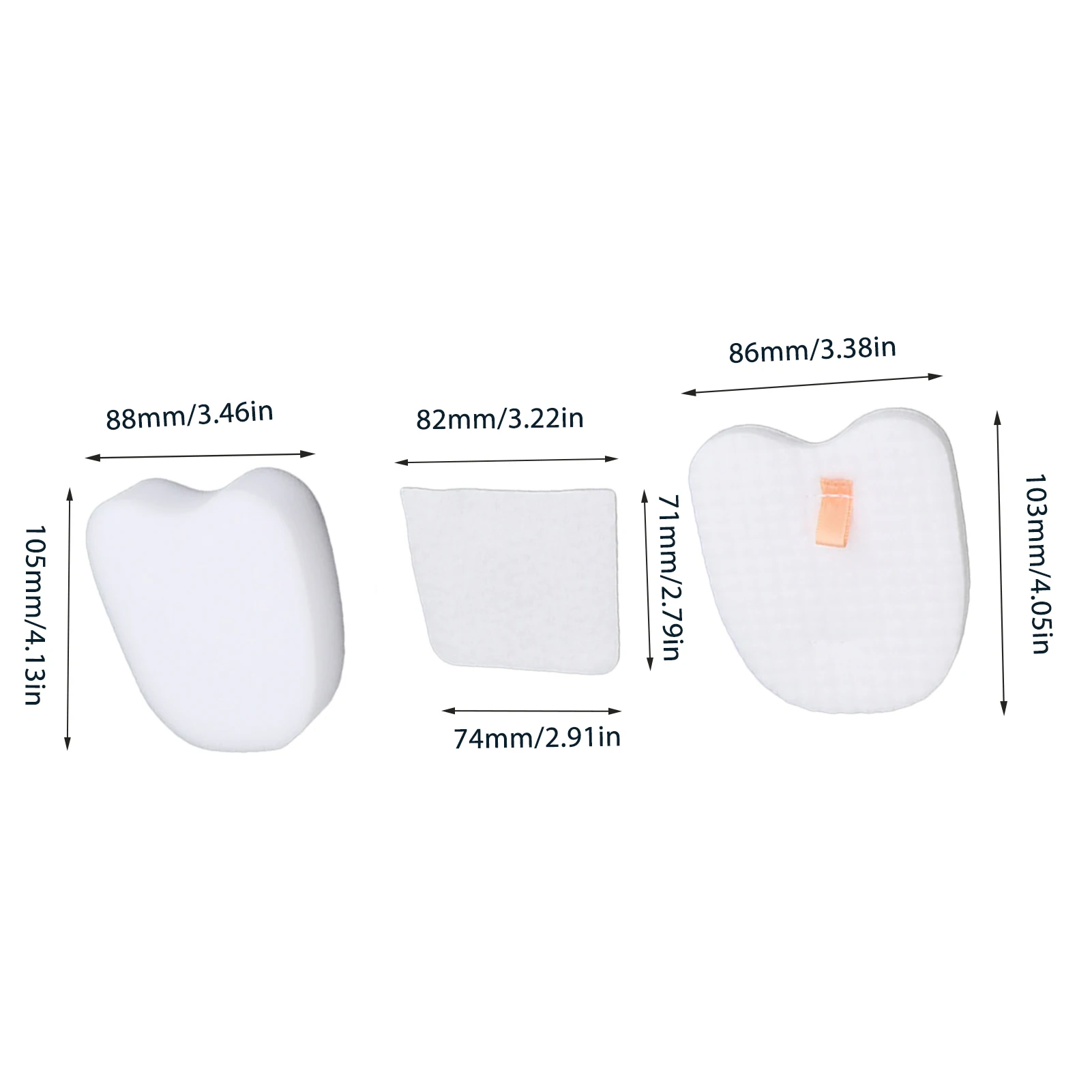 مجموعة مرشحات ما بعد الرغوة، قابلة لإعادة الاستخدام وقابلة للغسل لتقليل الغبار، مجموعة مرشح المكنسة الكهربائية، تركيب مريح للاستبدال