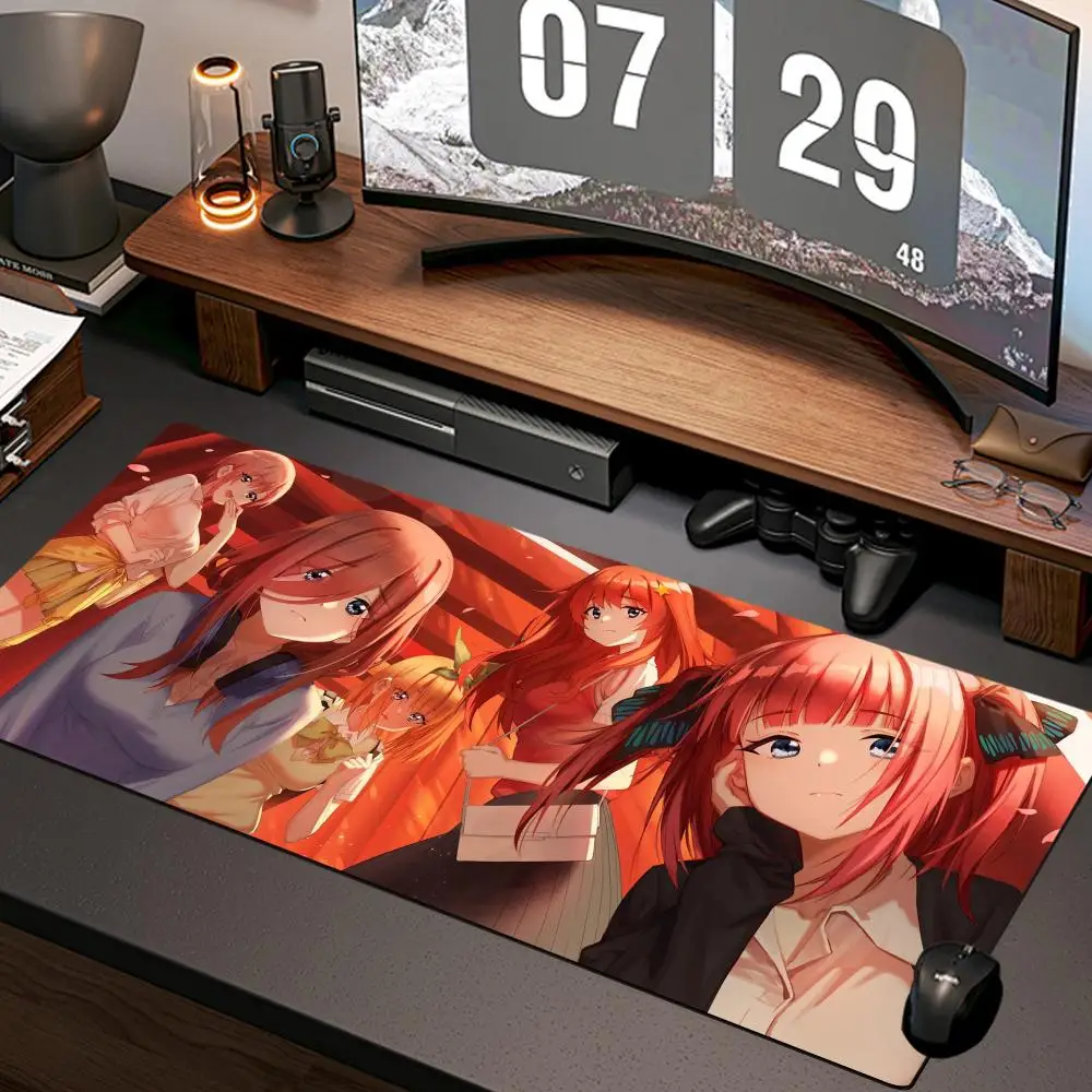 Quintessential Quintuplets Mouse Pad New Computer Home Mousepad XXL Desk Mats Natural Rubber Office Anti Slip Accessories pad
