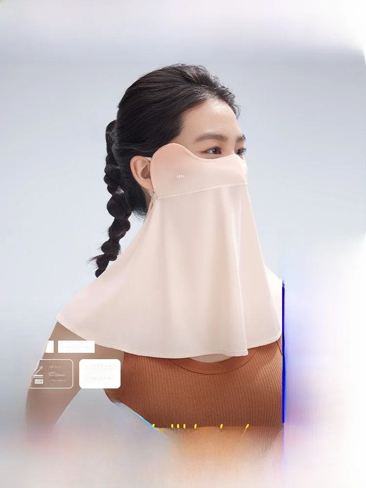 

Женская солнцезащитная маска Bananain: дышащая, с УФ-защитой, для вождения, езды на велосипеде, защиты шеи, модная уличная маска