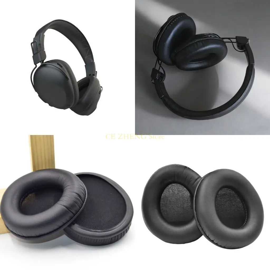 

E56B Universal Replacement Earmuff Breathable Protein Earpads For StudioPro Earphone Extended Wear During Travel Or Work