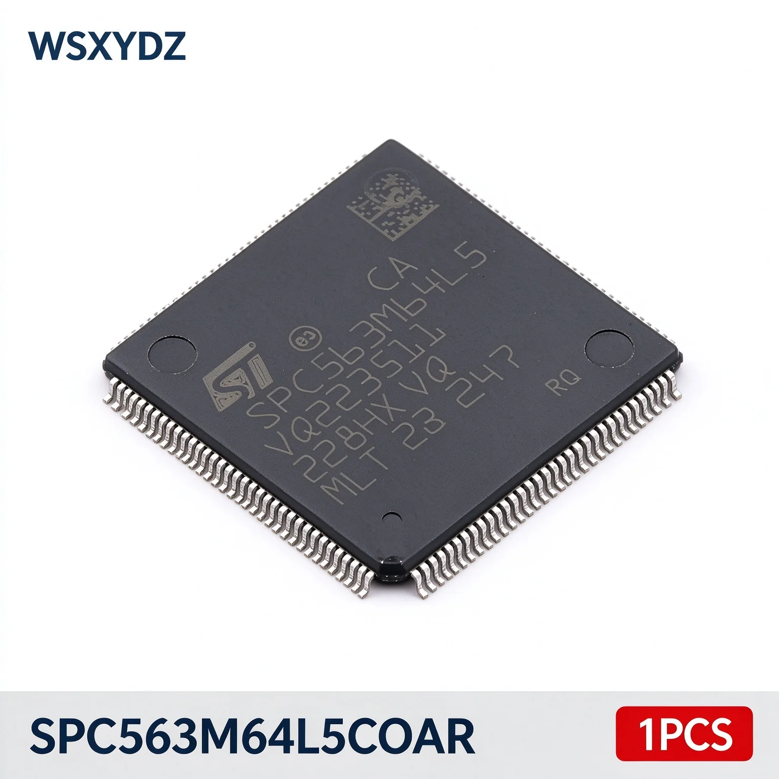 1PCS SPC563M64L5COAR ST SPC563M 32-bit Power Architecture MCU 80MHz e200z335 1.5MB Flash LQFP144 Automotive Powertrain New