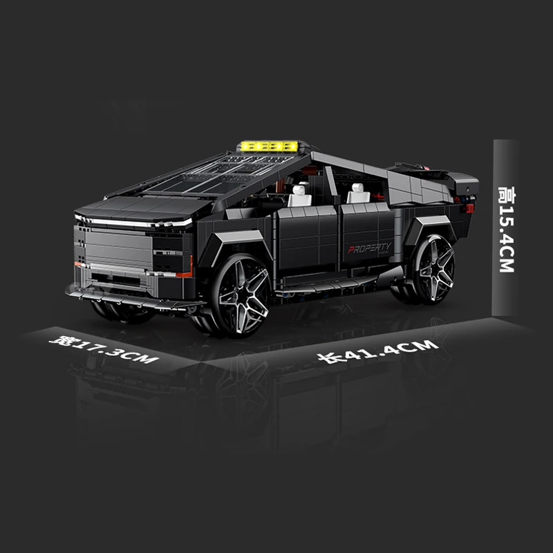 1572pcs 1:14 MOC Technical Remote Control Car Building Blocks Model Pickup Truck Bricks Assembling Children's Toys Birthday Gift