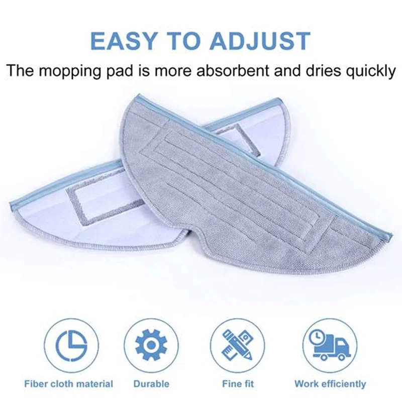 Kit de tampons de vadrouille en microfibre pour aspirateur Roborock S7 S7maxv S7maxv Plus S8 S8 + T7S T7S Plus, pièces de rechange, MAKE-12PCS