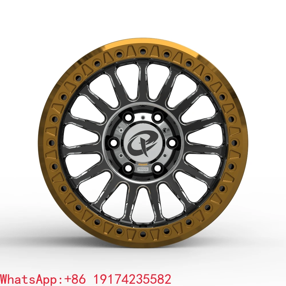 

[4X4 Wheel]16 17 Inch Off-road Wheel Custom 6 Hole Bead Lock Forged Wheel