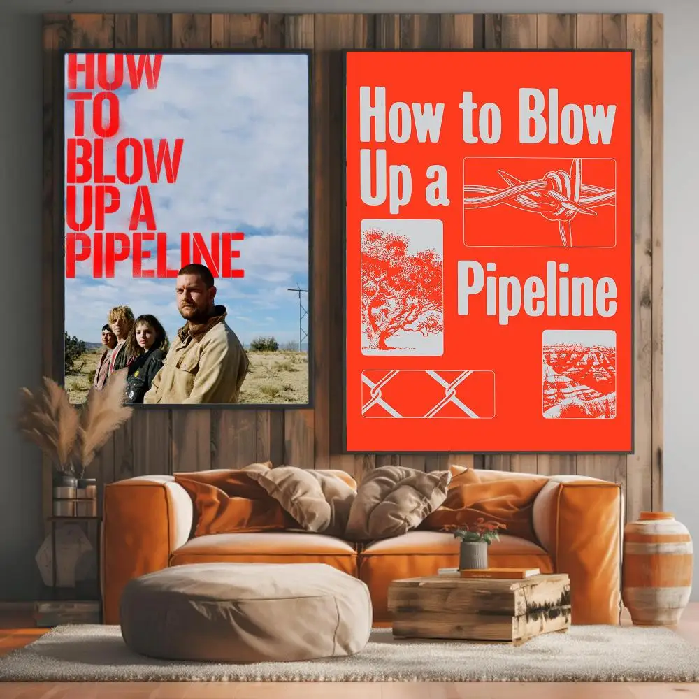 classic movie H-How to Blow Up a Pipeline-E Painting Calligraphy Elegant Botanical Decor for Living Room Modern Interior Design
