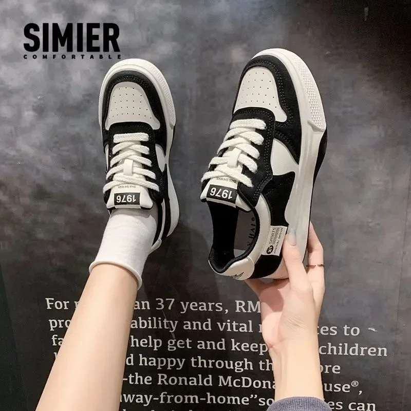 2024 sepatu Platform Sneakers wanita Platform sepatu vulkanisir Fashion nyaman sepatu wanita Sneakers kasual sepatu Tenis Masculino