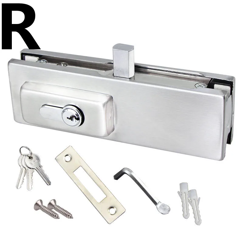 Imagem -02 - Frameless Glass Door Floor Lock Spring Clip 12 mm