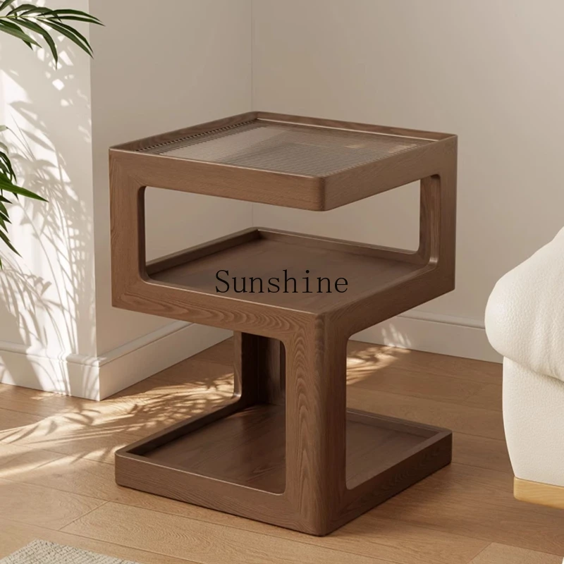 

Solid wood small coffee table living room sofa modern simple creative bedside table small table