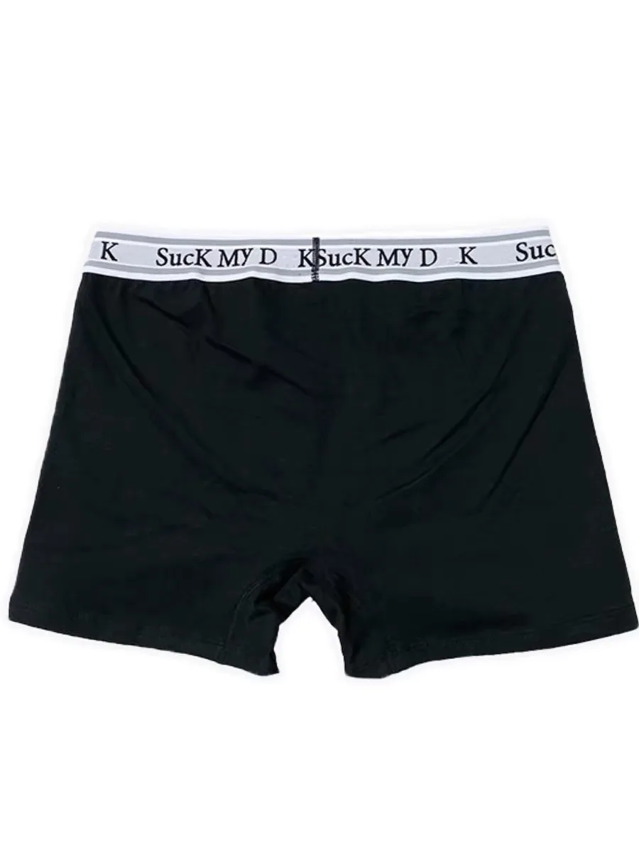 

TC Casual Letter Print Boxer Shorts - Soft Cotton Breathable Underwear for Men Women