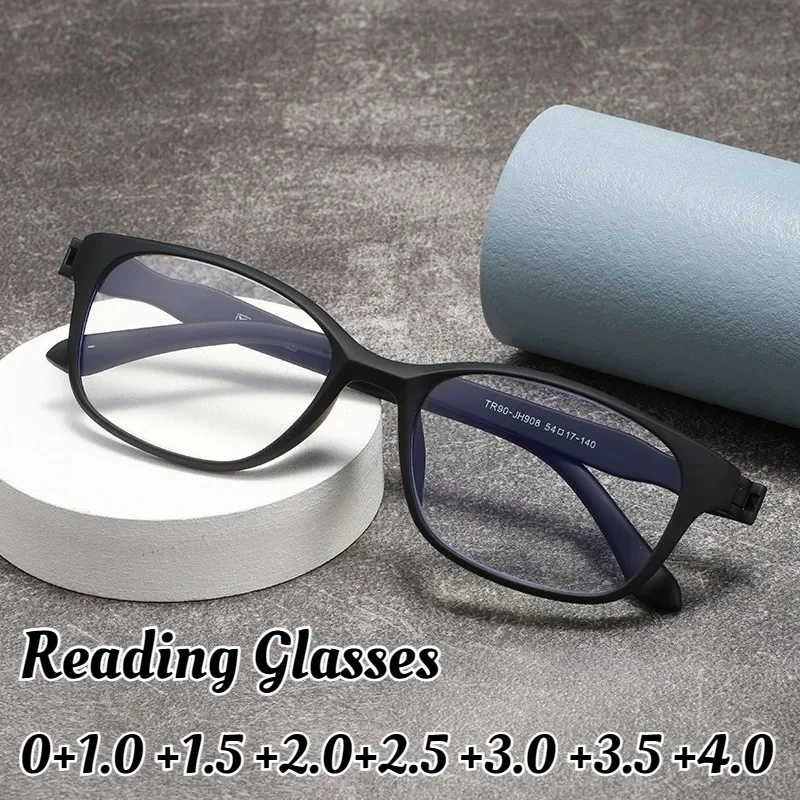 

Vintage Women Men's Square Reading Glasses Unisex Blue Light Blocking Far Sight Eyeglasses Ladies Retro Diopter Eyewear Degrees