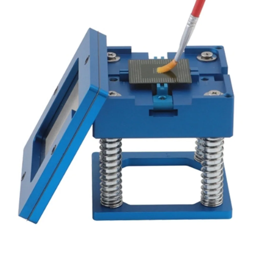 Welding Table Ball Planting Table Chip Welding 50 50mm Chip Support 90 90mm Steel Mesh Adjustable Slider Position As The Picture