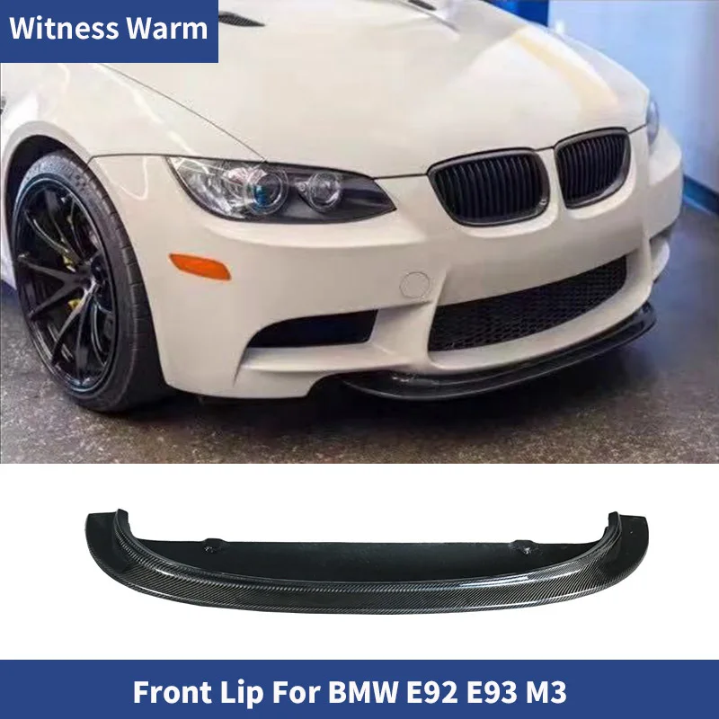 M3 Front Bumper Lip Spoiler Splitters Apron for Bmw E92 E93 M3 Bumper Car Styling Carbon Fiber / Frp