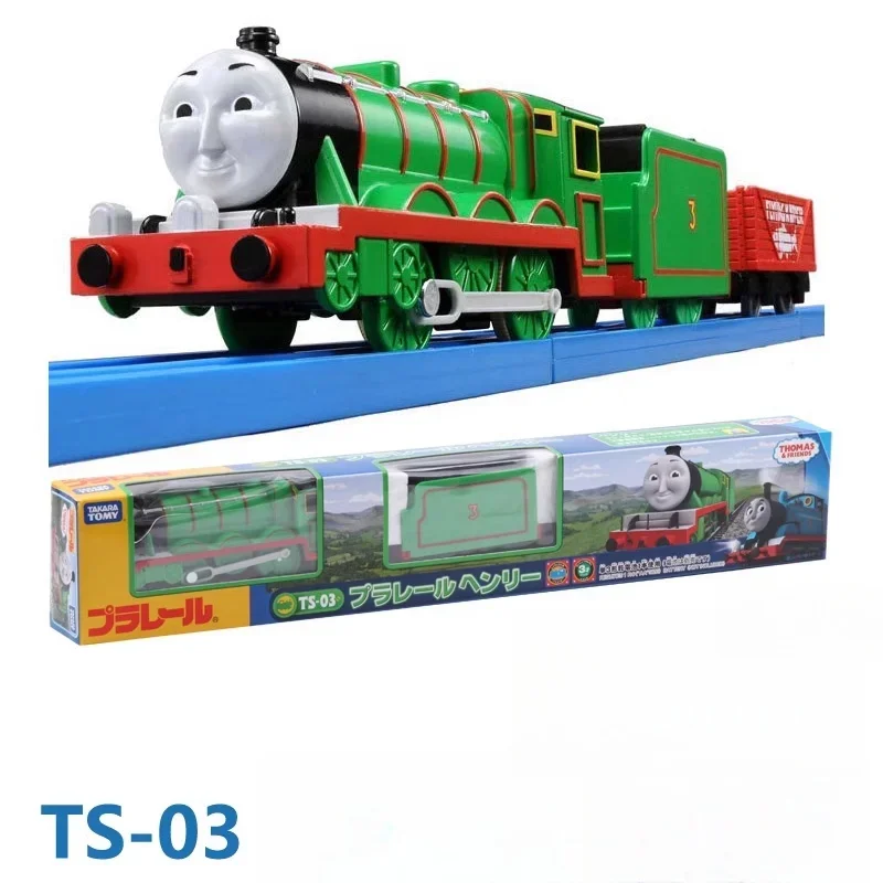 TAKARA TOMY mainan kereta listrik, hadiah liburan untuk anak laki-laki, mainan model kereta listrik TOMY simulates, Thomas Gordon Sey Sino