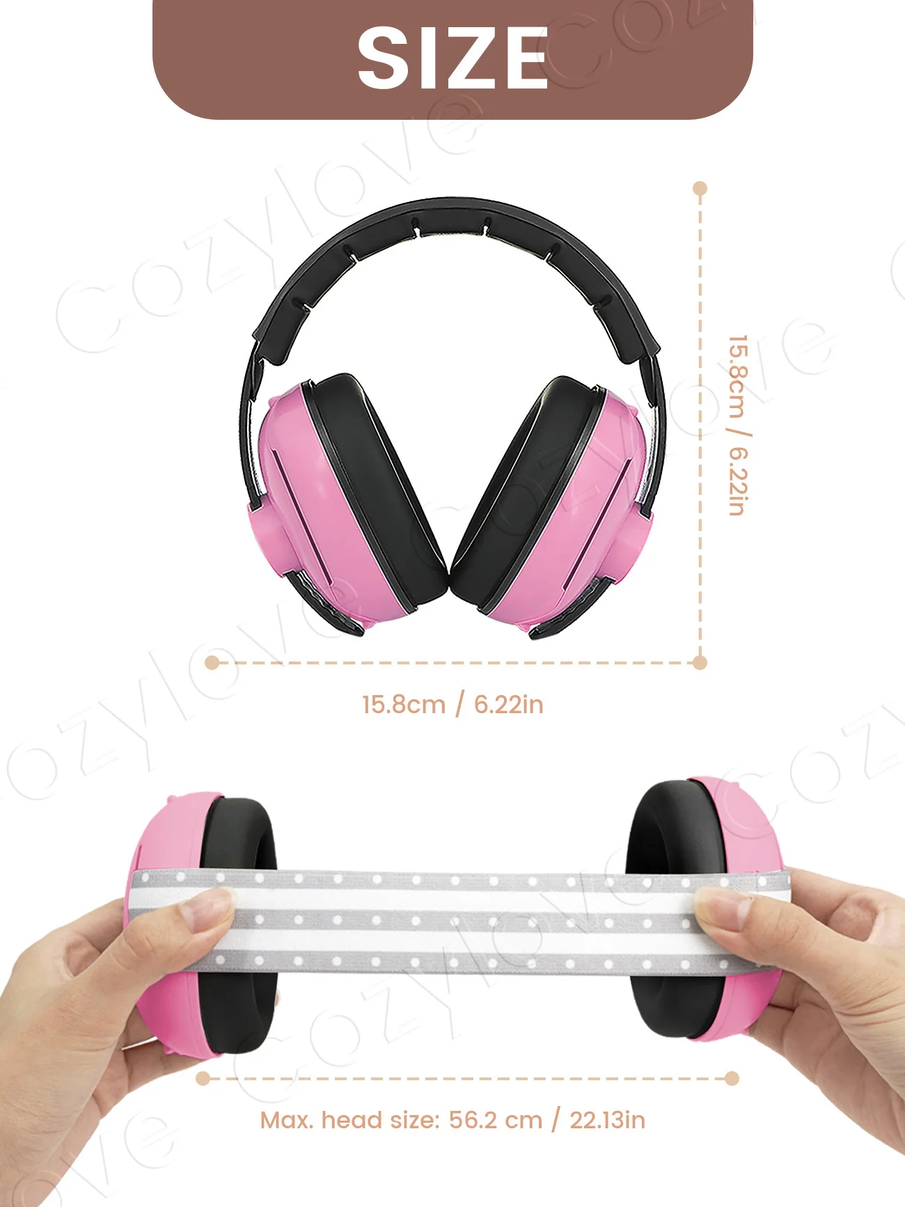 2-in-1 Baby Noise Cancelling Headphones | Adjustable Ear Protection Earmuffs with Headband for Infants & Toddlers