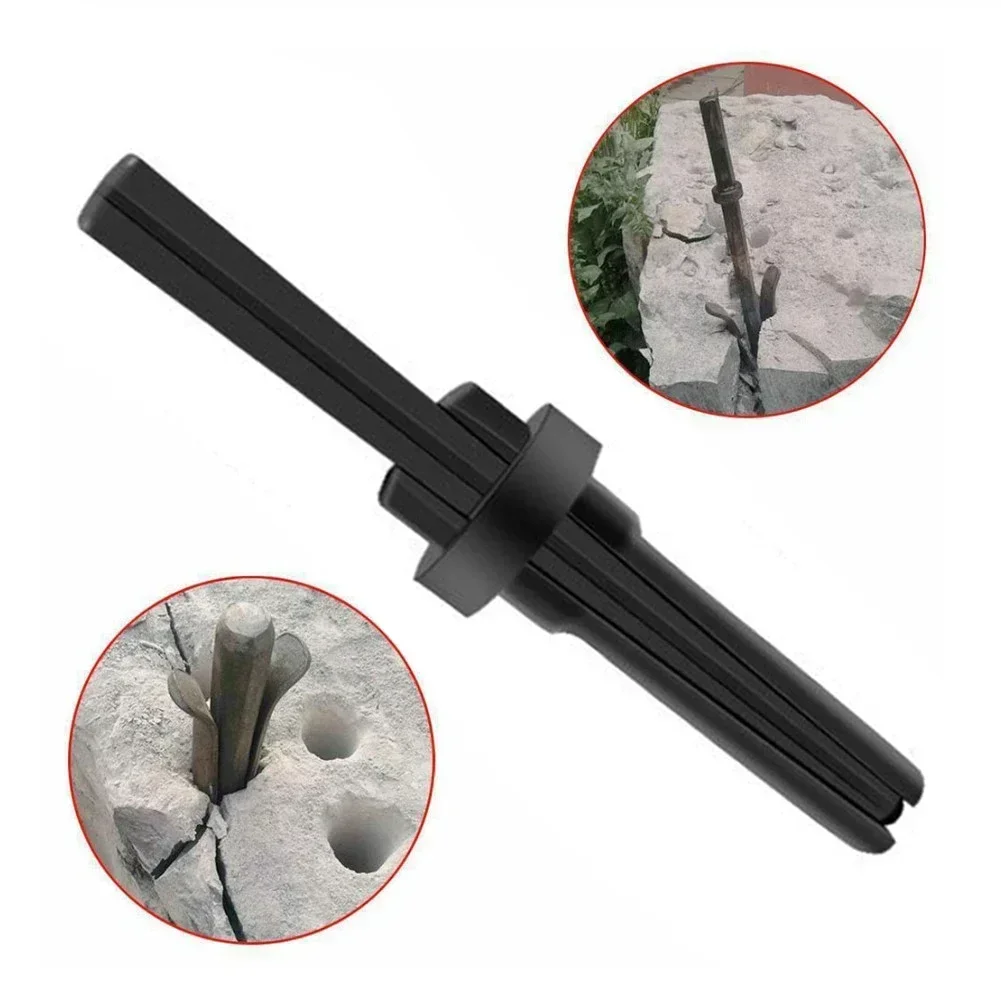 125x12mm Stone Splitting Tool Stone Splitter Metal Plug Wedges Shims Concrete Rock Splitters For Granite Marble Expansion Tool