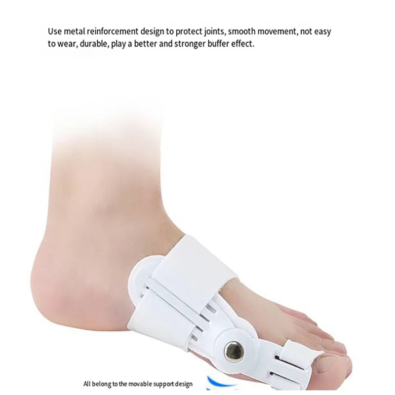 Attelle d'Oignon Réglable, Protecteur de Pied, Redresseur Hallux Valgus, 1 à 2 Pièces