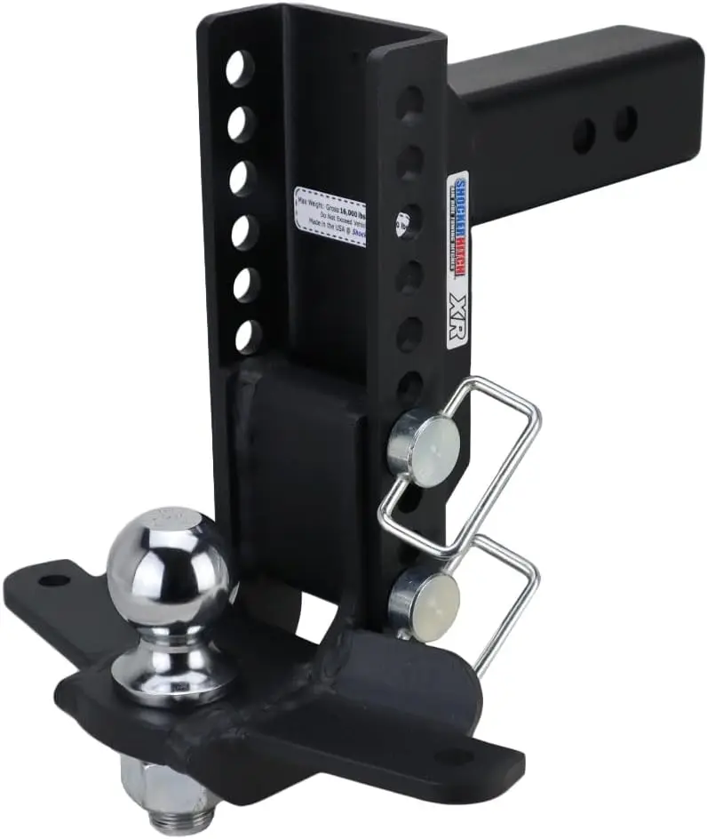 

Сцепка XR с шаровым креплением и вкладками стабилизатора поперечной устойчивости, подходит для отходов 2-1/2 дюйма, шариковая муфта размером 2–5/16 дюйма, падение 0–9 дюйма.