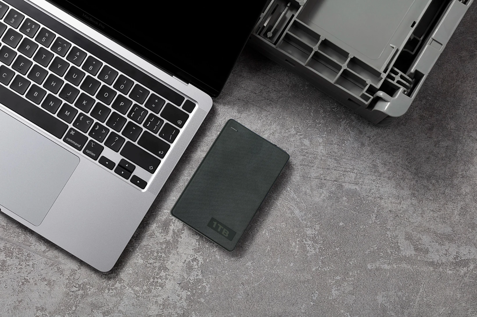 1TB Mobile Hard Disk Drive Dual Disk Backup 2.5-inch Massive Storage Grid Design