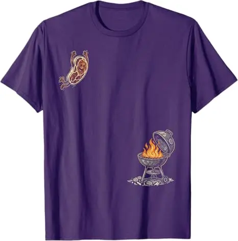 George Washington Glizzy USA Lustiges Hotdog-T-Shirt zum 4. Juli Y2k Humor BBQ Steak Hot Dog Würstchen Grafik-Bekleidung Grill-Comic – Detail 8