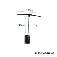 HSKRC ELRS Receiver 2.4GHz/915MHz NANO ExpressLRS RX With T-Type Antenna Support WiFi For FPV RC Racing Drone Quadcopter