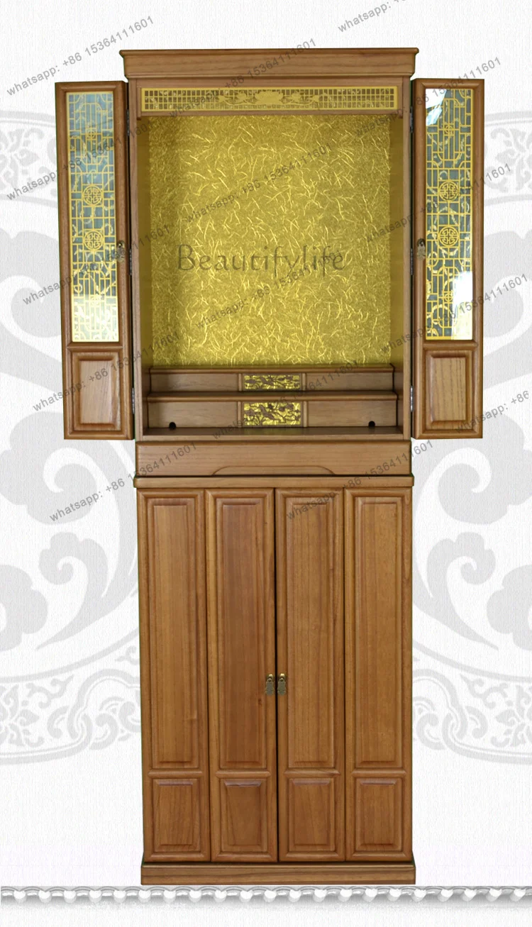 LSTable Offering, Shrine Cabinet, Buddhist Niche Cabinet, Vertical Cabinet, God Of Wealth Offering Table, Buddhist Cabinet