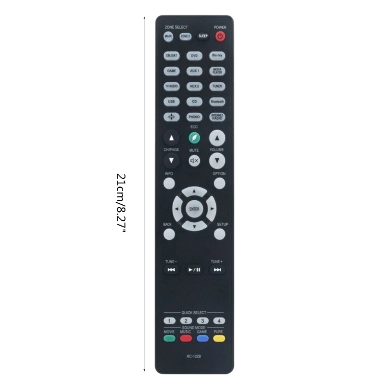 Télécommande RC1228 remplacée pour les récepteurs vidéo Denon RC1228 AVR-S750H