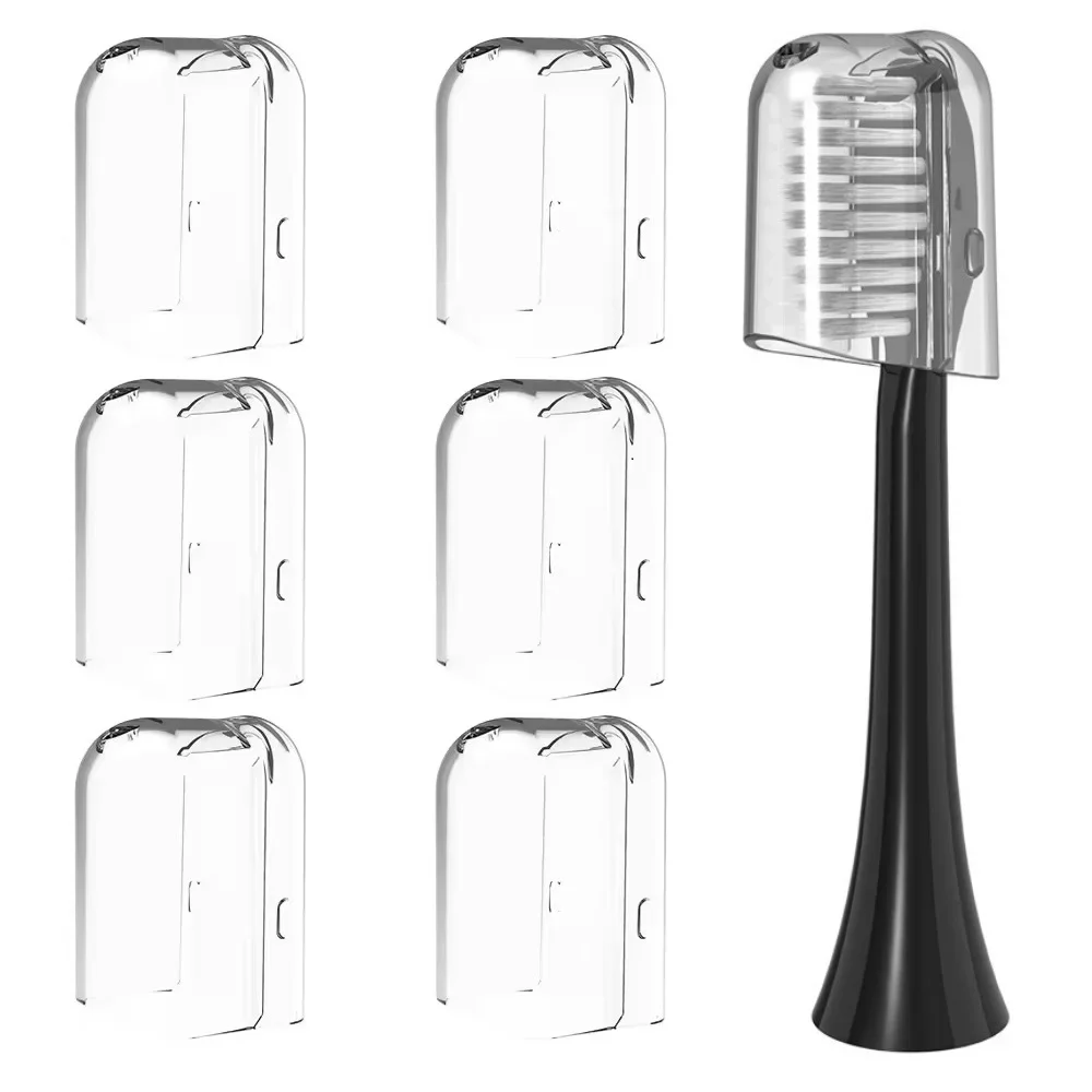 

6 Pcs Reusable Transparent Toothbrush Head Dustproof Cover Caps for Universal Sonic Electric Toothbrush Head Protector Banheiro
