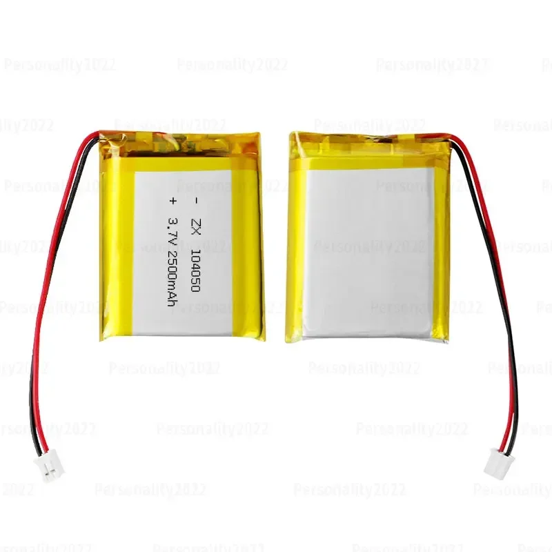 104050 Battery 2500mAh 3.7V Lipo Polymer Lithium Batteries for Smart Curtains GPS LED Light Remote Control Rechargeable Cell