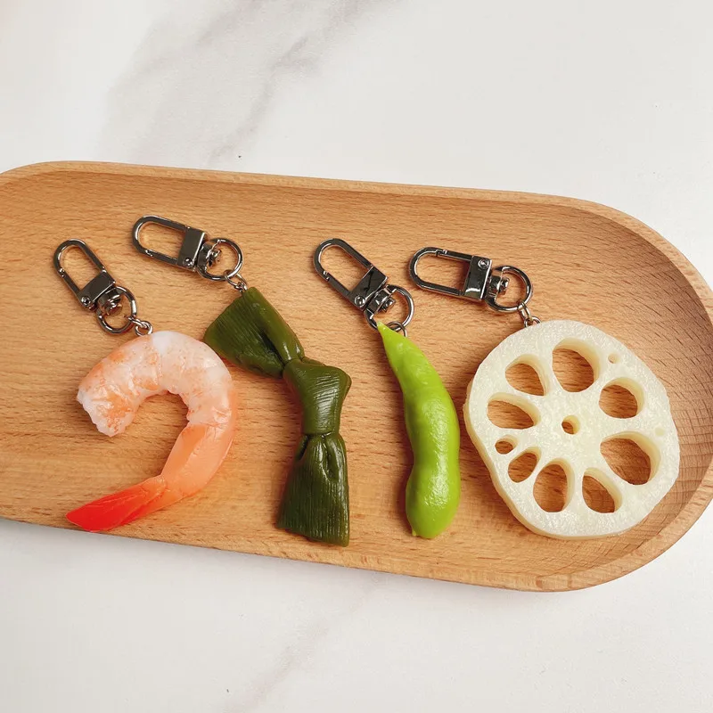 Realistic Food Keychain 3D Novelty Bag Charm With Metal Clip For Backpacks Purses And Keys Foodie Gifts And Everyday Accessories
