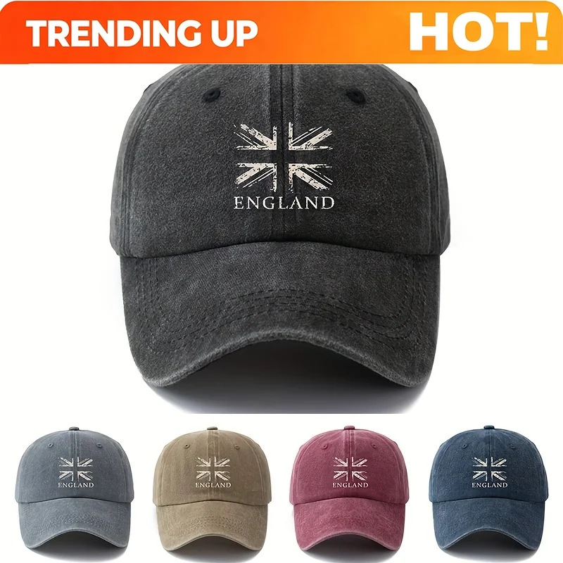 Customization A Multifunctional Baseball Cap Featuring The British Flag, Designed For Everyone. This Classic Vintage Hat Is Ligh