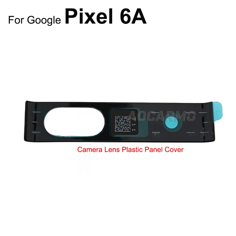 Aocarmo For Google Pixel 6A Rear Camera Lens Glass Back Lens Plastic Panel Cover Cover Replacement Parts