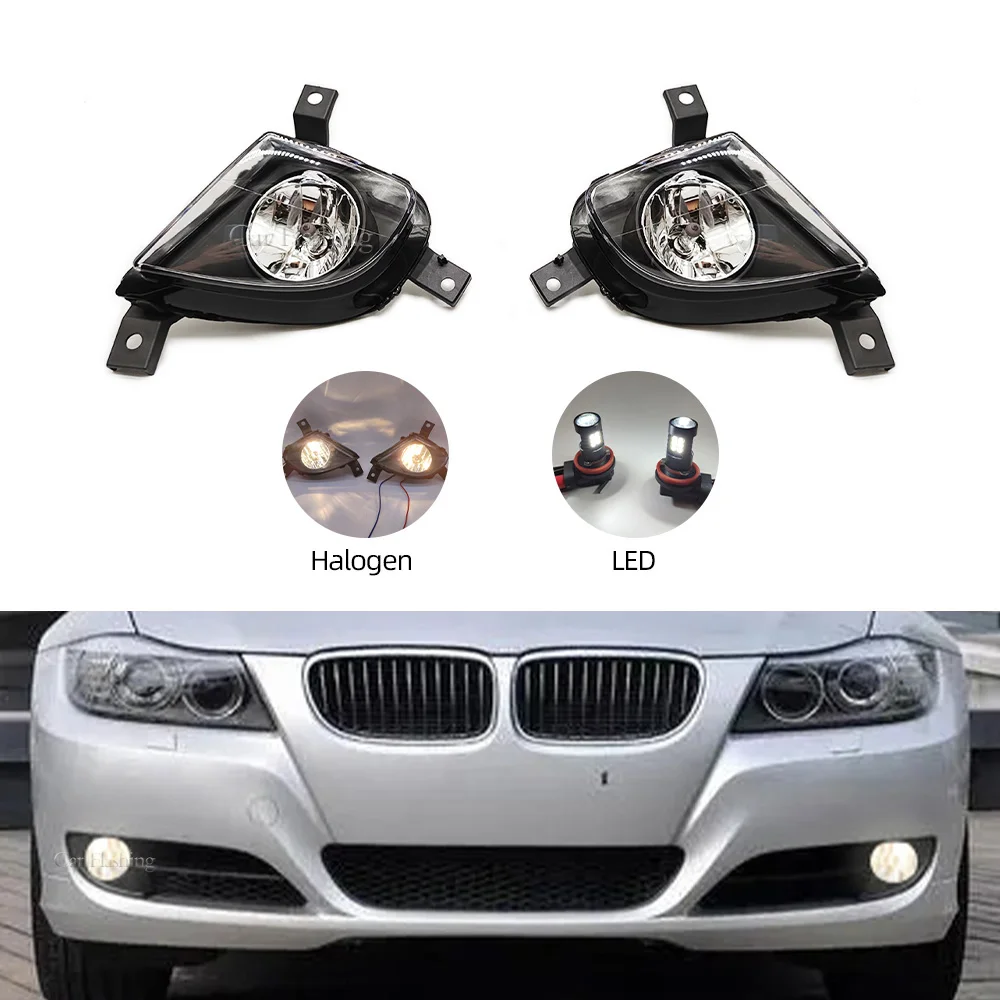 Car LED Fog Lights For BMW E90 E91 328i 335i 2009 2010 2011 Front Bumper Fog Lamp Foglights Driving Light Car Accessories